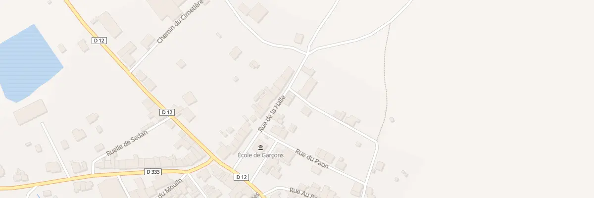 Plan du 4 Rue de la Halle à Vendresse