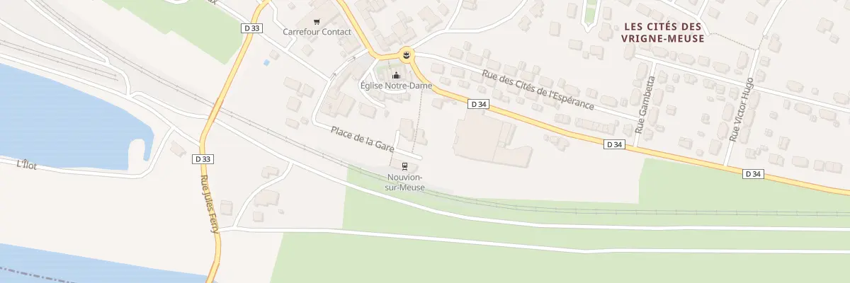 Plan du 5355 Pl de la Gare à Nouvion-sur-Meuse