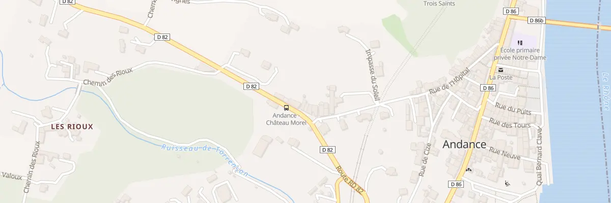 Plan du 390 Rte Rd 82 à Andance