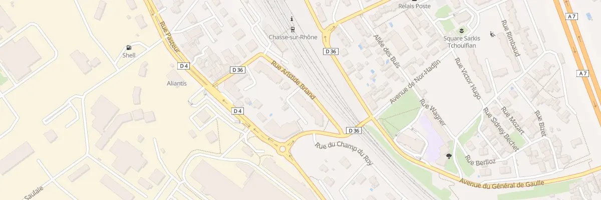 Plan du 100 Rue Aristide Briand à Chasse-sur-Rhône