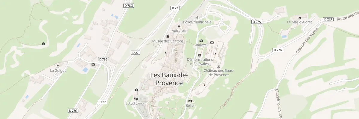 Plan du 5099 Gr Grand Rue aux Baux-de-Provence