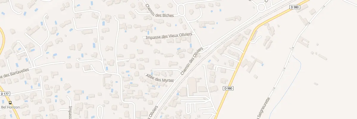 Plan du 657 Che des Oliviers à Villeneuve-lès-Avignon