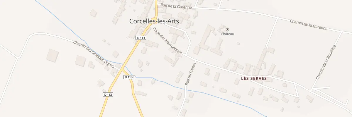 Plan du 4 Rue des Serves à Corcelles-les-Arts