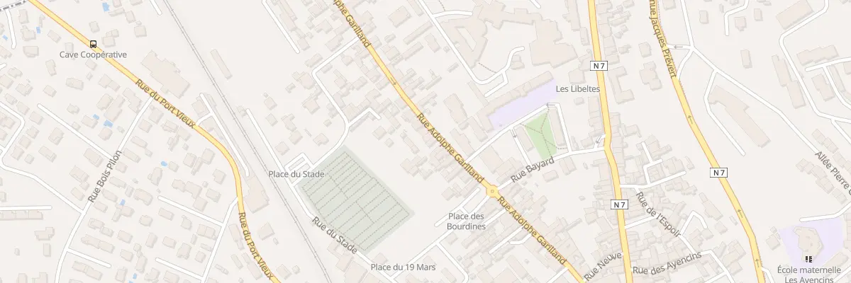 Plan du 44 Rue Adolphe Garilland au Péage-de-Roussillon