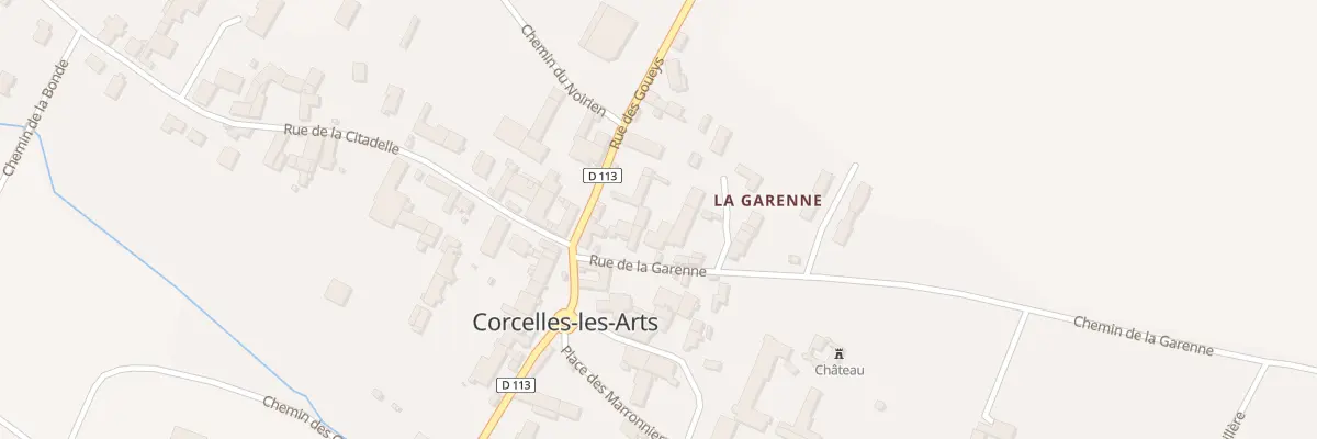 Plan du 5 Rue de la Garenne à Corcelles-les-Arts