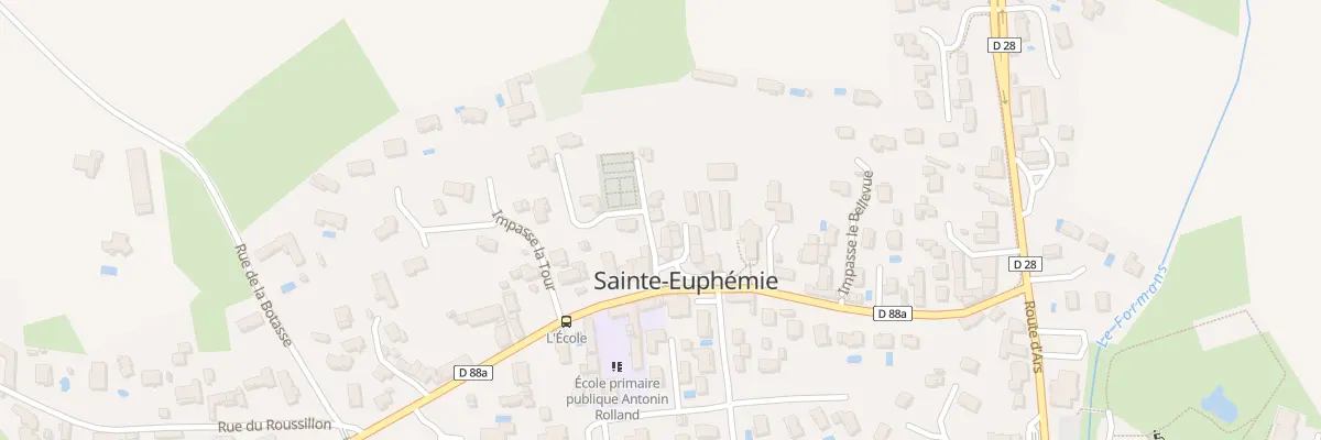 Plan du 80 Mte du Cimetiere à Sainte-Euphémie