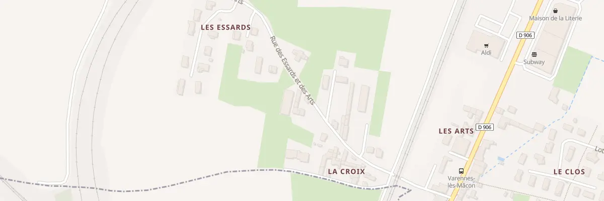 Plan du 295 Rue des Essards et des Arts à Varennes-lès-Mâcon