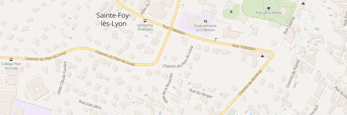 Plan du 12 Che du Plan du Loup à Sainte-Foy-lès-Lyon