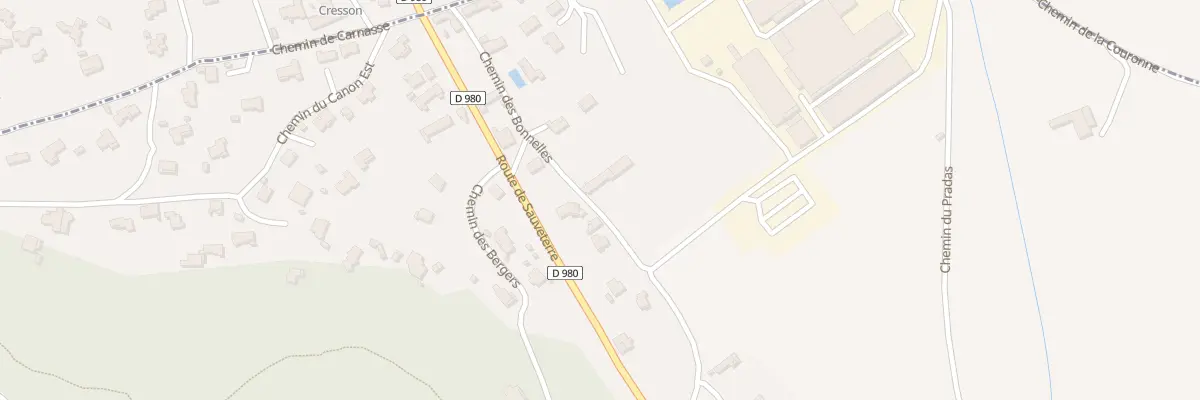 Plan du 5340 Les Bonnelles à Pujaut
