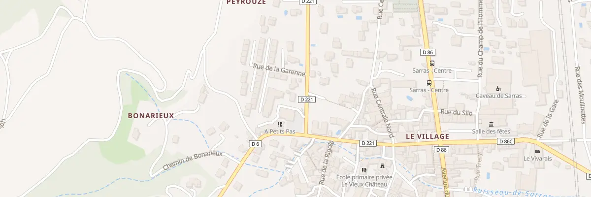 Plan du 1 Rte de la Rivière d’Ay à Sarras
