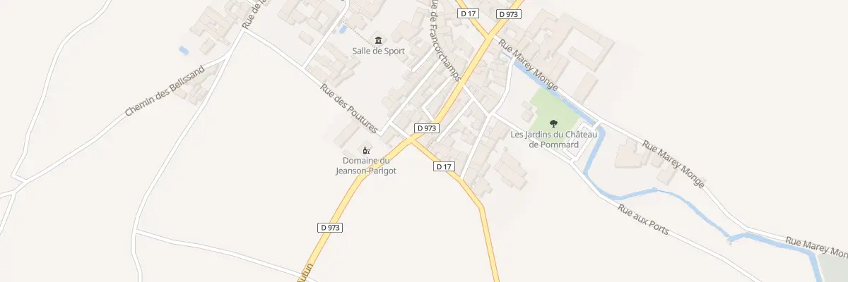 Plan du 21 Rte d’Autun à Pommard