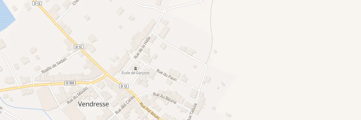 Plan du 5 Rue du Paon à Vendresse