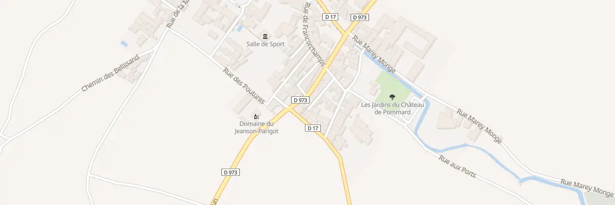 Plan du 17 Rte d’Autun à Pommard