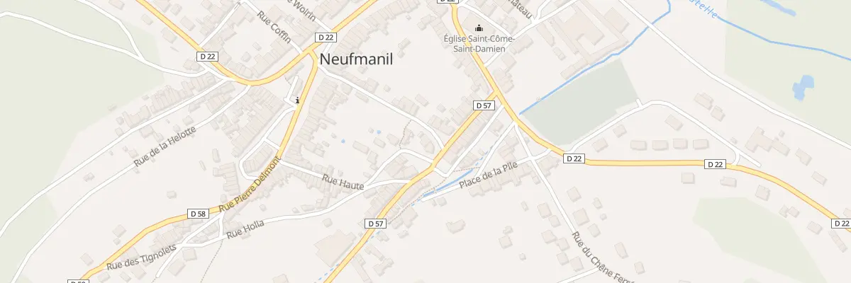 Plan du 16 Rue Pasteur à Neufmanil