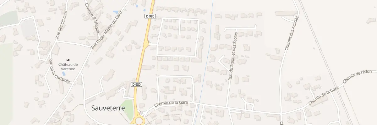 Plan du 34 Rue Les Jardins de Montsauve à Sauveterre