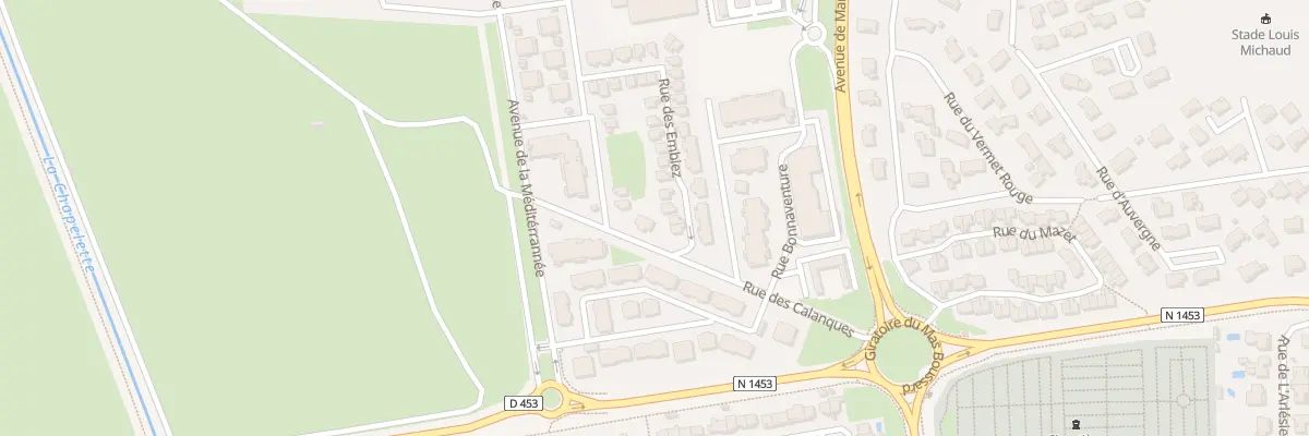 Plan de la Rue des Calanques à Saint-Martin-de-Crau