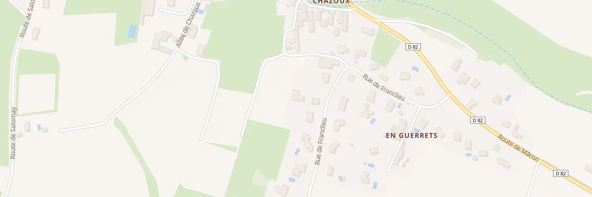 Plan du 278 Rue de Franclieu à Hurigny