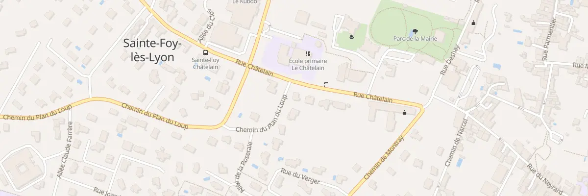 Plan du 29 Rue Chatelain à Sainte-Foy-lès-Lyon
