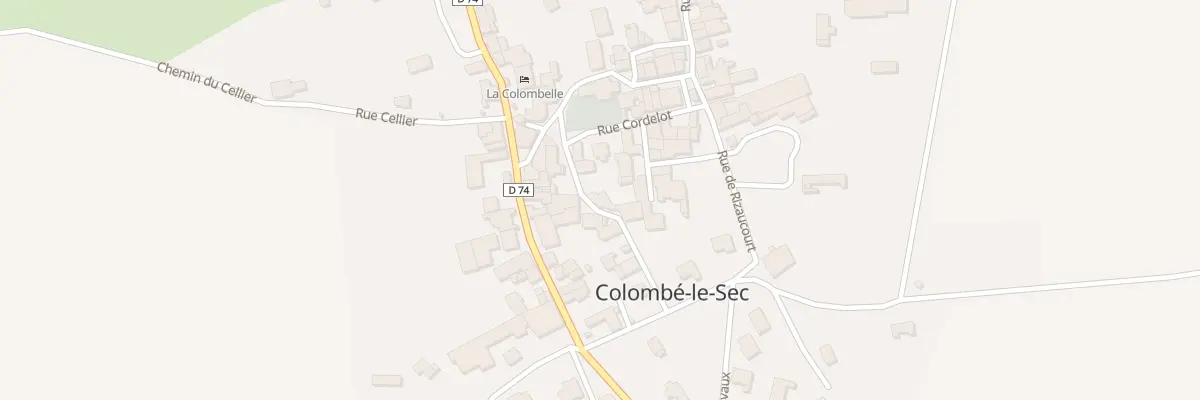 Plan du 12 Rue Cordelot à Colombé-le-Sec