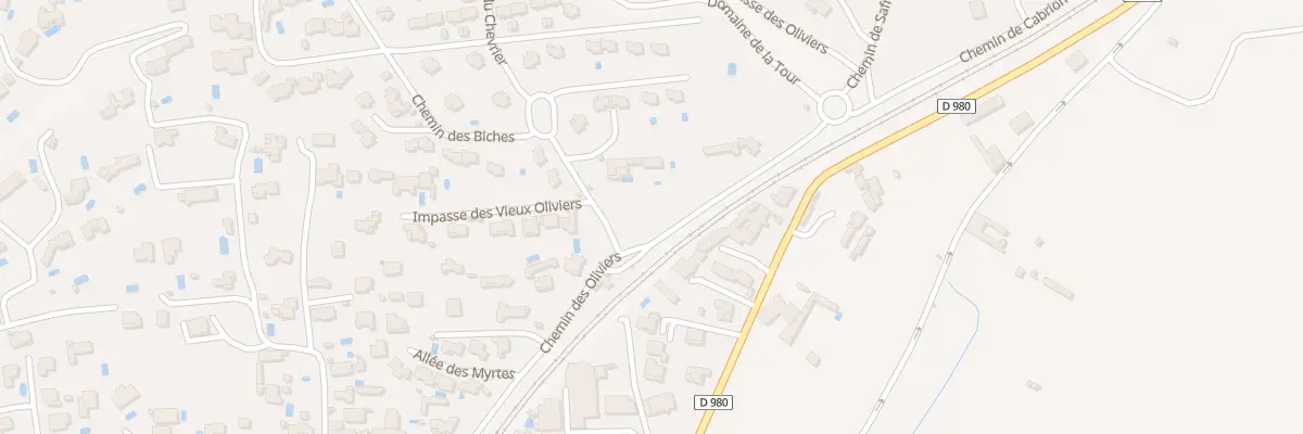 Plan du 747 Che des Oliviers à Villeneuve-lès-Avignon