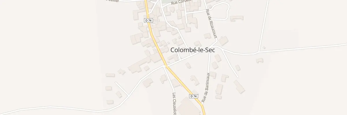 Plan du 5 Rue du Calvaire à Colombé-le-Sec