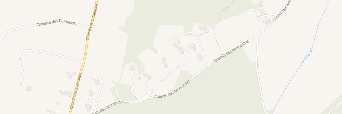 Plan du 1054 Che des Ammonites à Clansayes