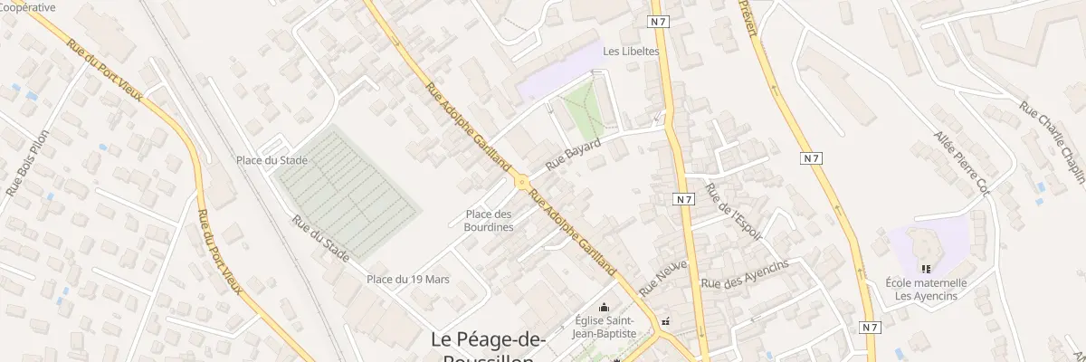 Plan du 25 Rue Adolphe Garilland au Péage-de-Roussillon