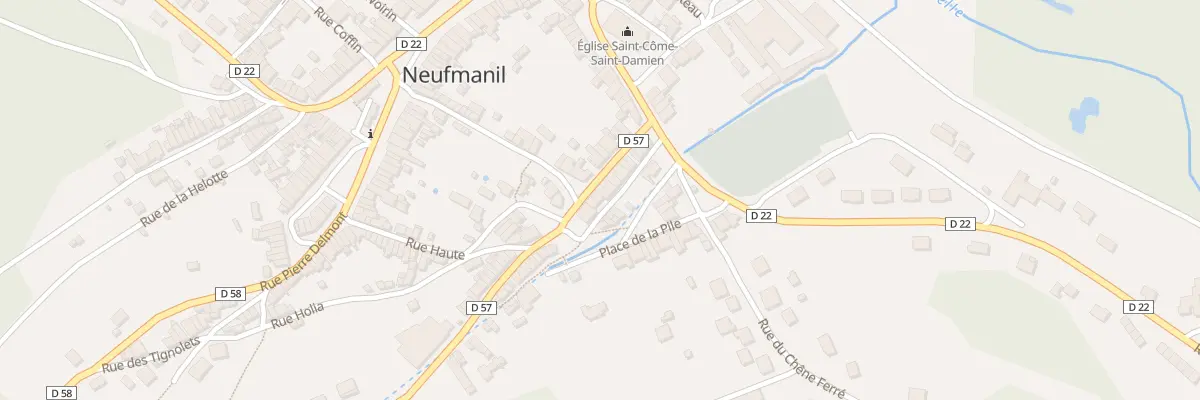 Plan du 13 Rue Jean Baptiste Clement à Neufmanil