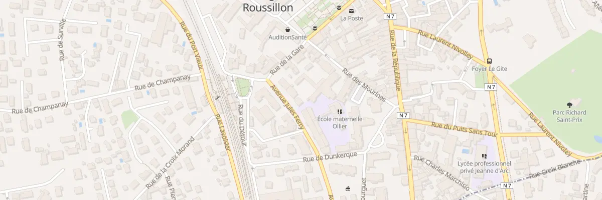 Plan du 5 Av Jules Ferry au Péage-de-Roussillon