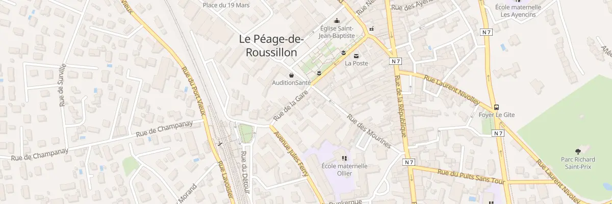 Plan du 6 Rue de la Gare au Péage-de-Roussillon