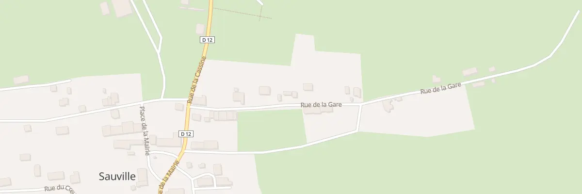 Plan du 13 Rue de la Gare à Sauville