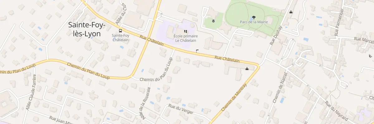 Plan du 27 Rue Chatelain à Sainte-Foy-lès-Lyon