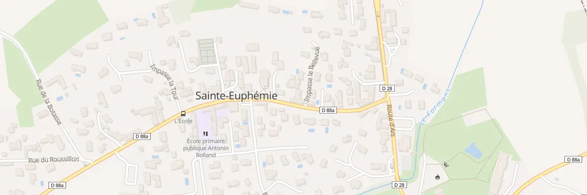 Plan du 160 Rue de la Mairie à Sainte-Euphémie