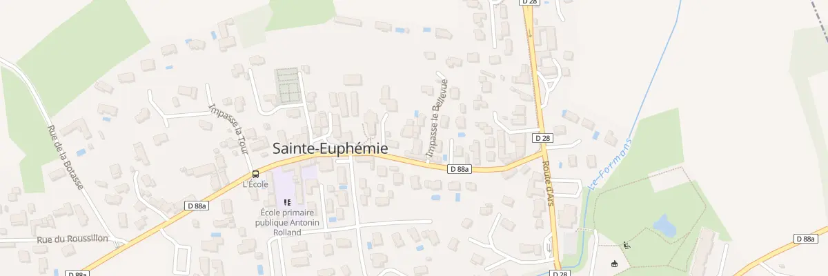 Plan du 200 Rue de la Mairie à Sainte-Euphémie