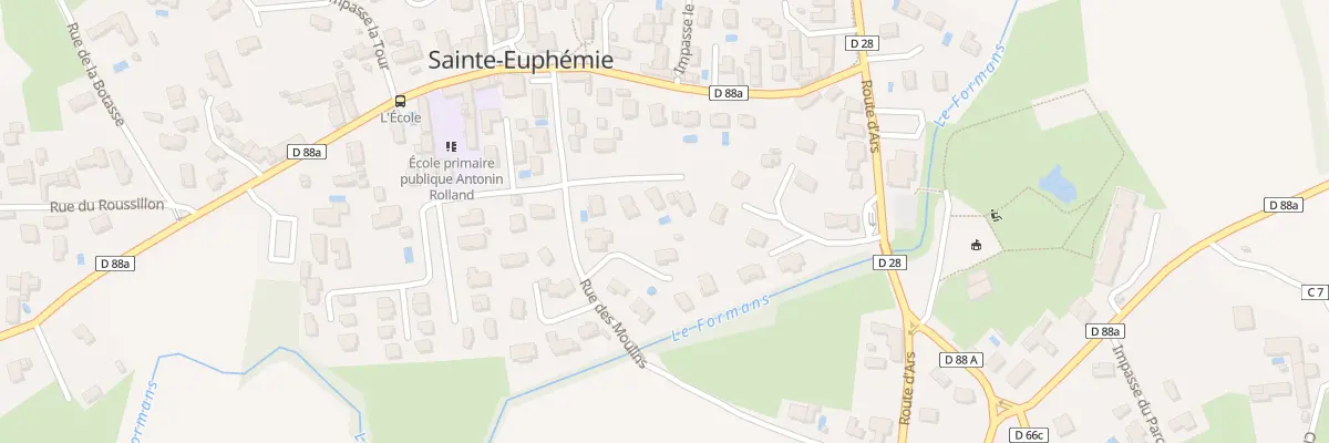 Plan du 85 Rue des Moulins à Sainte-Euphémie
