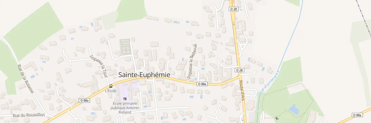 Plan du 1 Imp le Bellevue à Sainte-Euphémie