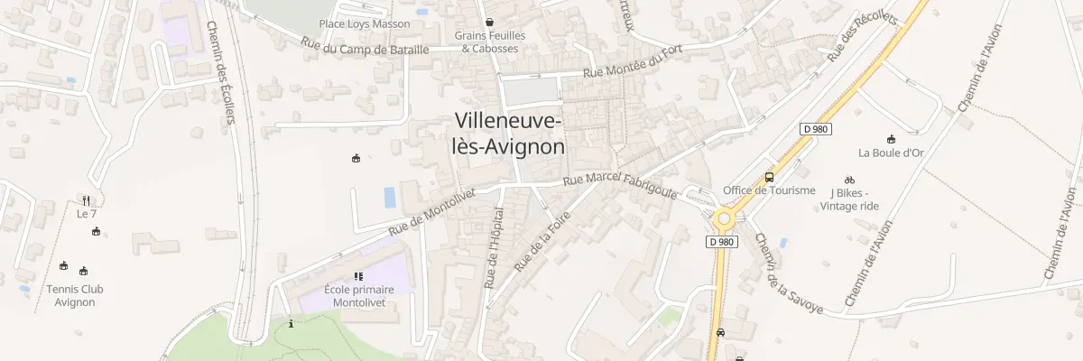 Plan du 1 Rue Marcel Fabrigoule à Villeneuve-lès-Avignon