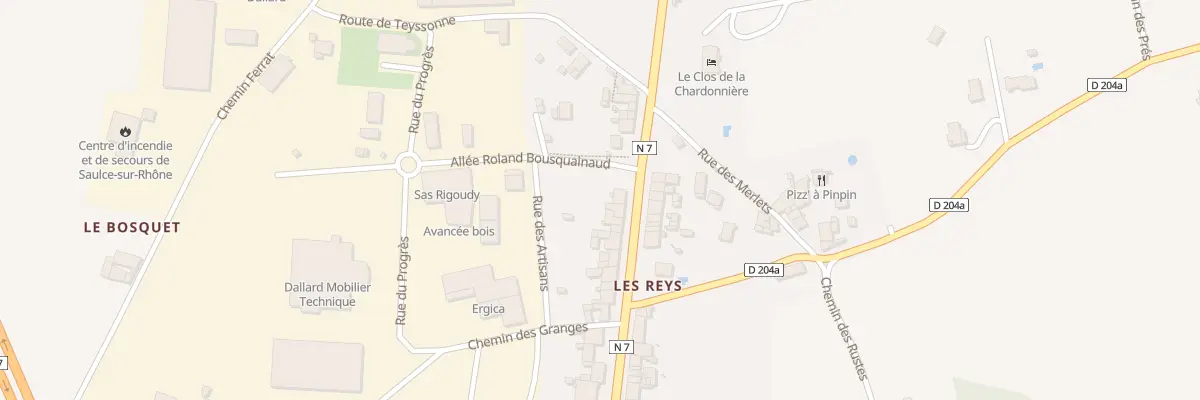 Plan du 28 Av de Provence à Saulce-sur-Rhône