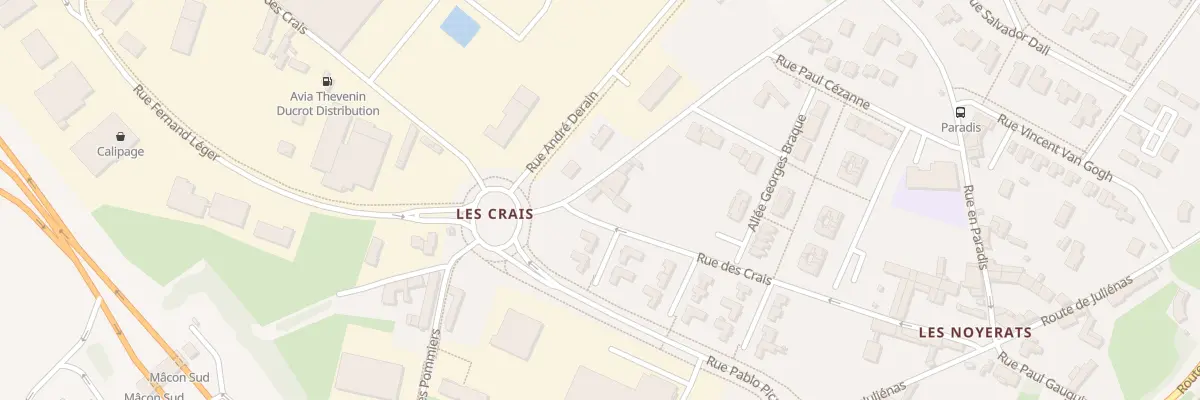 Plan du 1389 Rue du Beaujolais à Mâcon