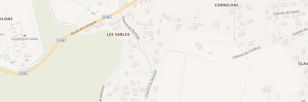 Plan du 195 Che de Berthier à Tournon-sur-Rhône