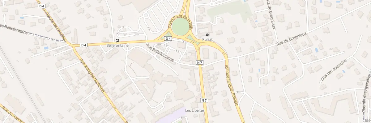 Plan du 3 Rue de Bellefontaine au Péage-de-Roussillon