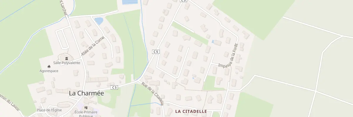 Plan du 9 All de la Fontaine à La Charmée