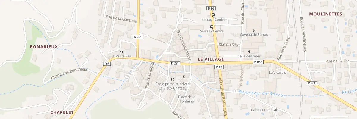 Plan du 8 Av des Cévennes à Sarras