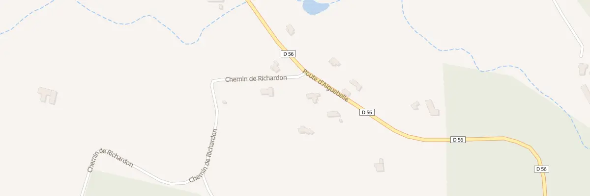 Plan du 1390 Che de Richardon à Allan