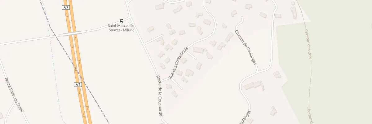 Plan du 90 Rue des Coquelicots à Saint-Marcel-lès-Sauzet