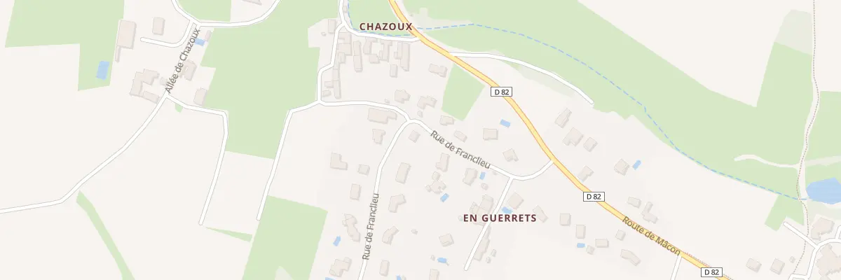 Plan du 203 Rue de Franclieu à Hurigny
