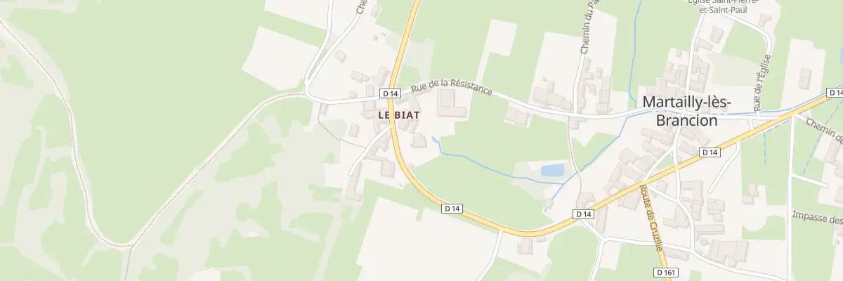 Plan du 2 Pl du Biat à Martailly-lès-Brancion
