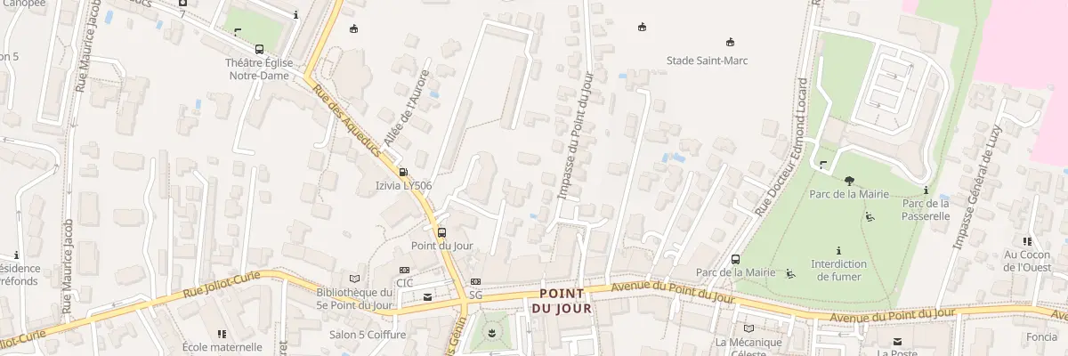 Plan du 5 Imp du Point du Jour à Lyon 5e Arrondissement