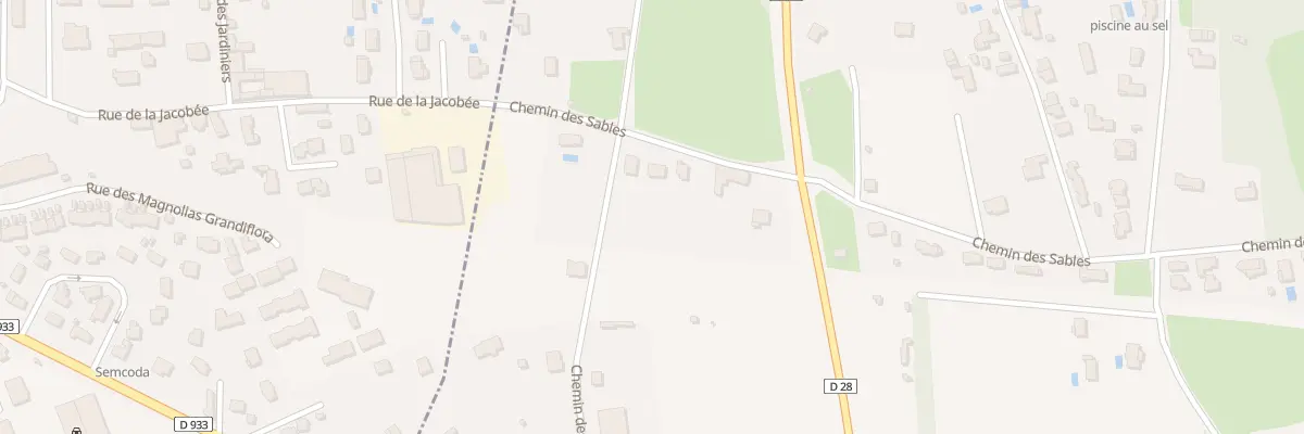 Plan du 1093 Che des Sables à Reyrieux