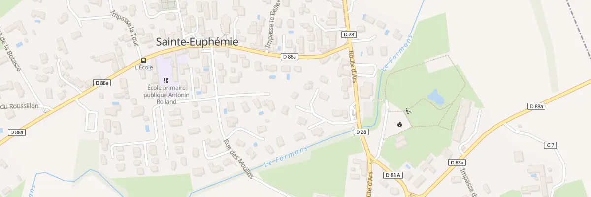 Plan du 1 Lot les Iris à Sainte-Euphémie